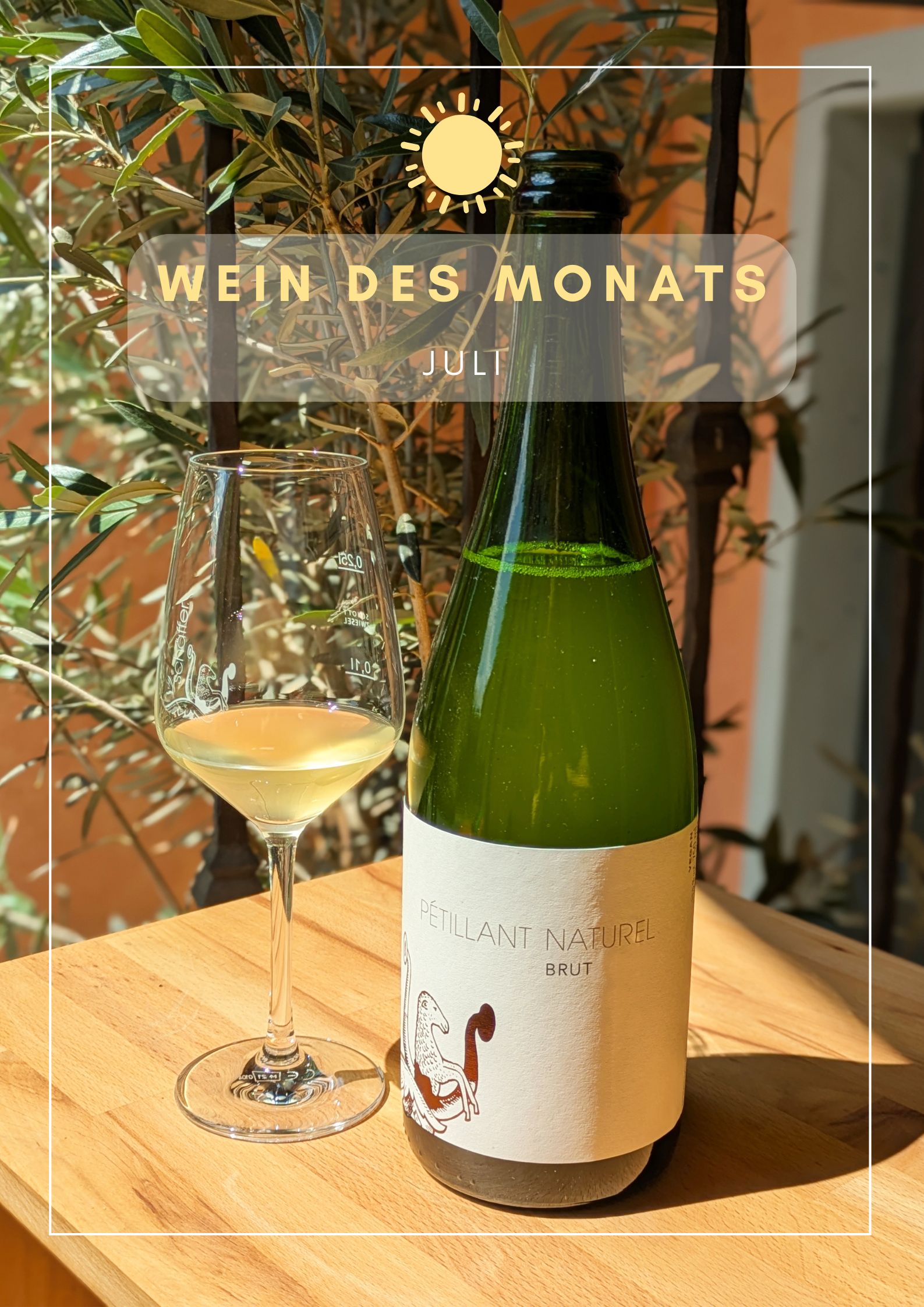 Wein des Monats Juli | Pétillant naturel brut "Pét Nat"