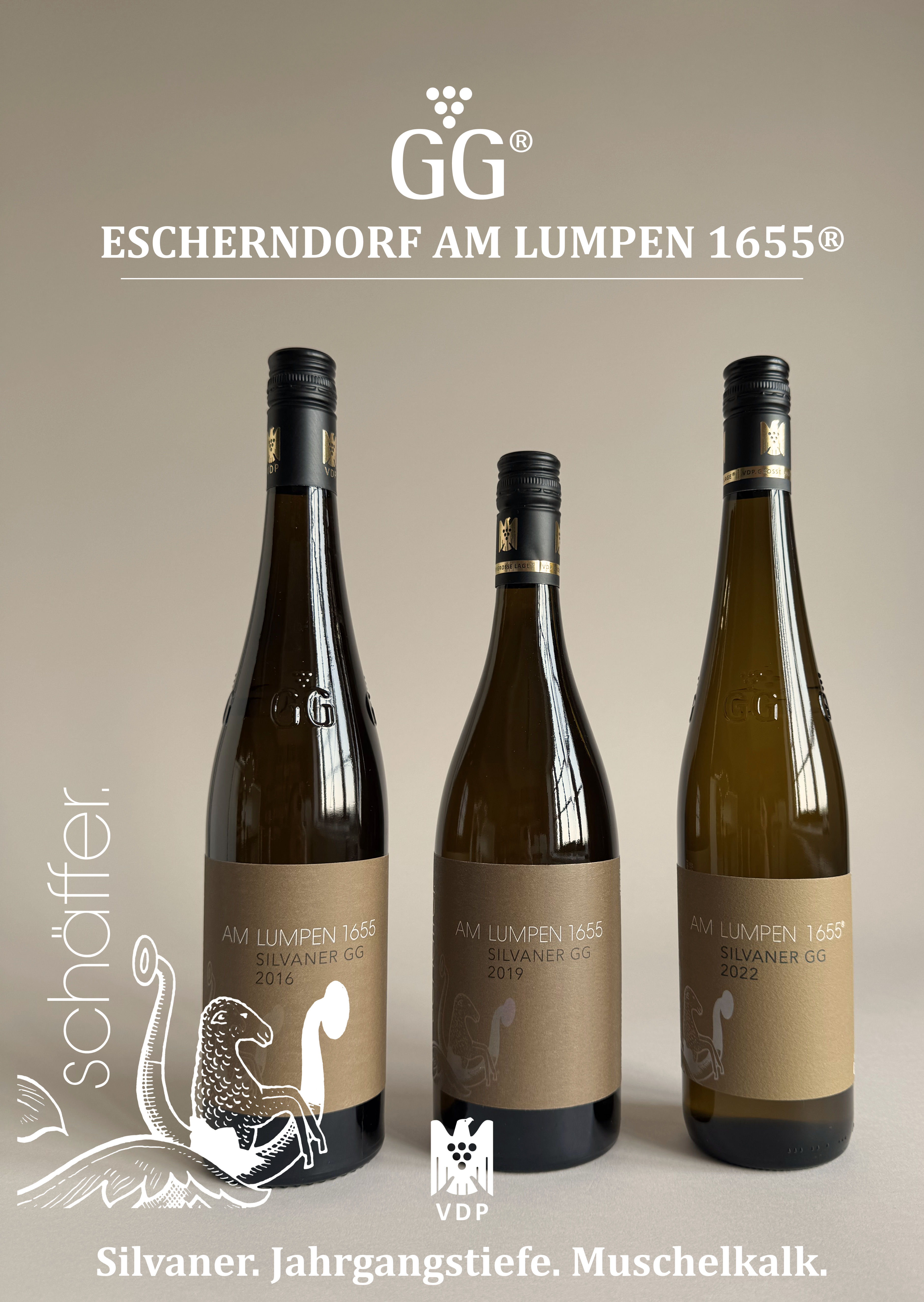 Große Gewächse. Große Jahrgangstiefe. Escherndorf AM LUMPEN 1655® | 3 FL Große Gewächse. Große Jahrgangstiefe. Escherndorf AM LUMPEN 1655® | 3 FL