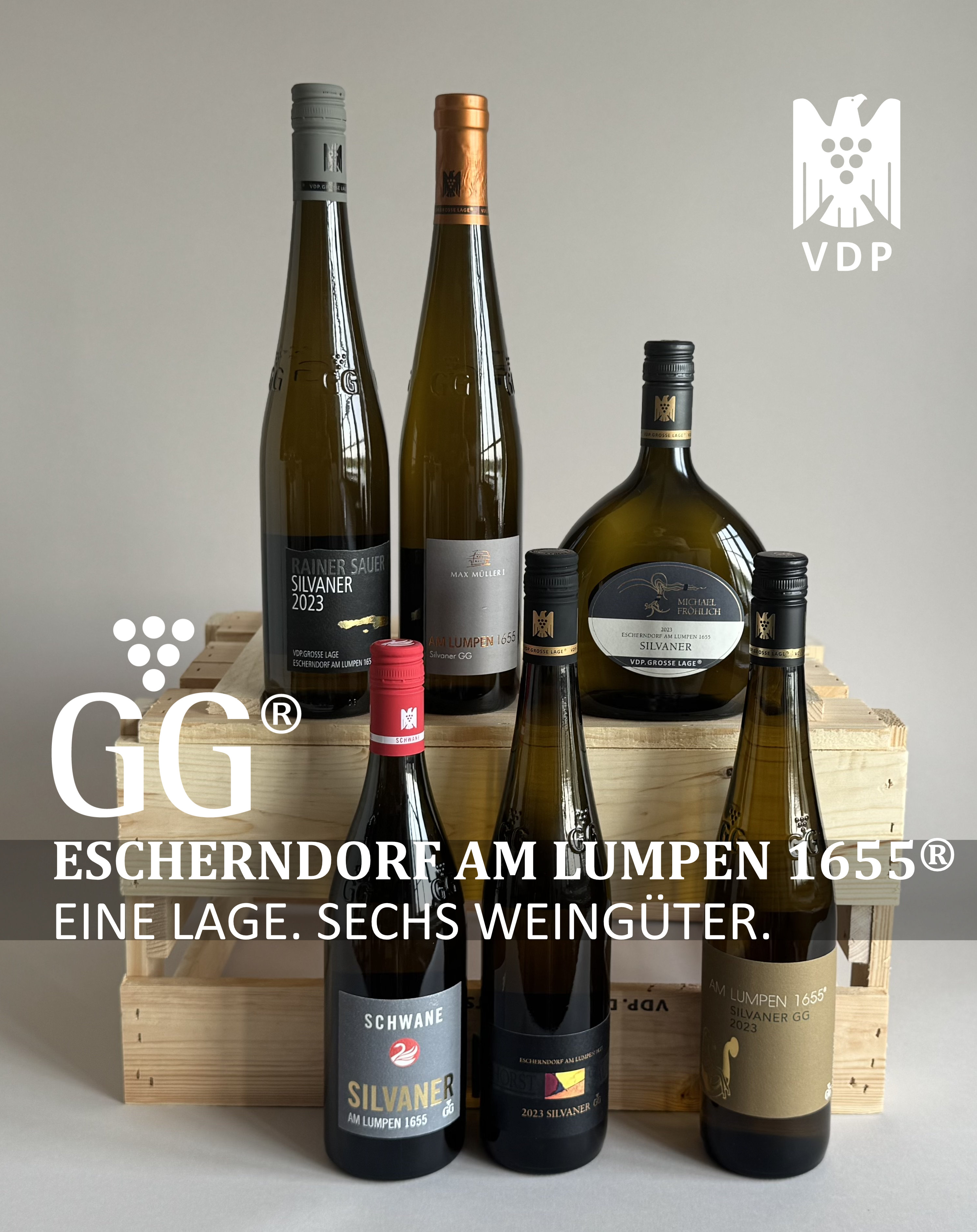 Eine Lage. Sechs Weingüter. Escherndorf AM LUMPEN 1655® | 6 FL Eine Lage. Sechs Weingüter. Escherndorf AM LUMPEN 1655® | 6 FL